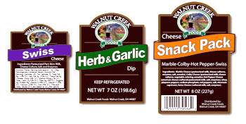 Walnut Creek Foods Product Labels